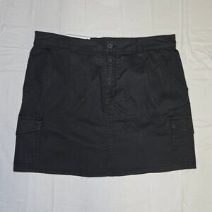 Social Standard Sanctuary Cargo Mini Skirt Women XXL Black Stretch NWT Utility